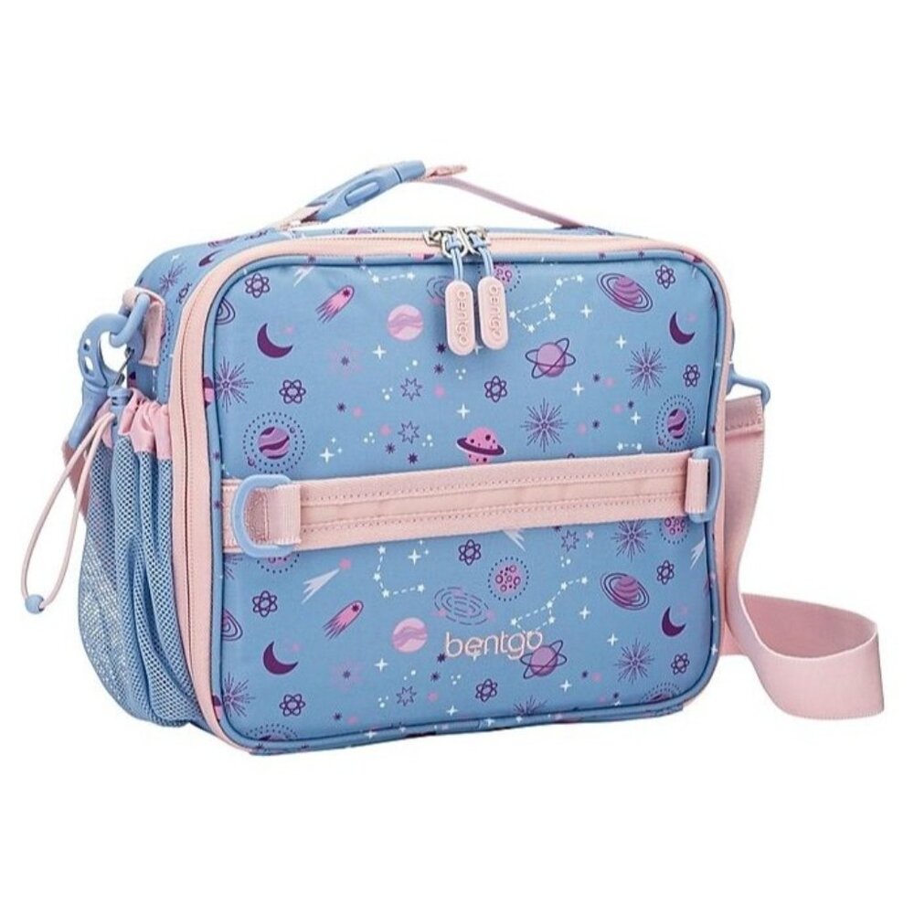 bentgo Kids Insulated Lunch Bag, Lavender Galaxy (BGPTBAG-GLX)